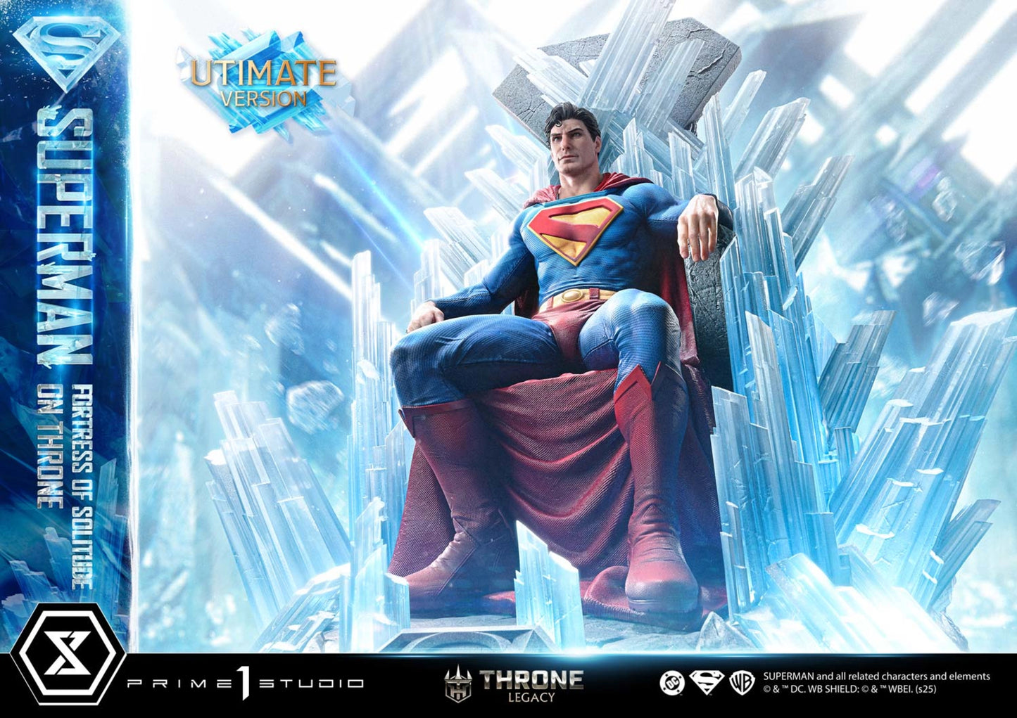 PRIME 1 STUDIO DC SUPERMAN FORTRESS OF SOLITUDE ON THRONE 1/4 SCALE(PRE-ORDER)