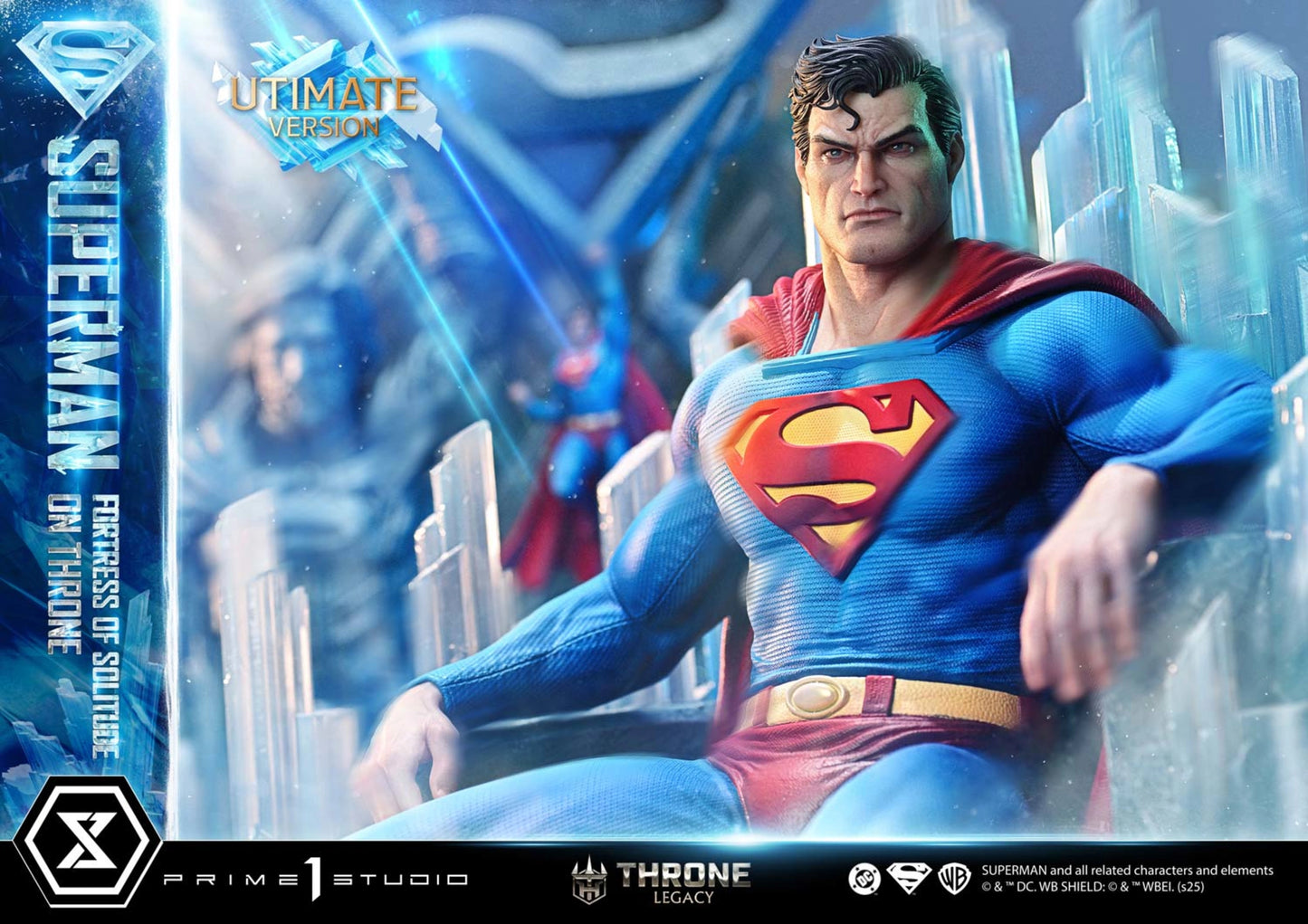 PRIME 1 STUDIO DC SUPERMAN FORTRESS OF SOLITUDE ON THRONE 1/4 SCALE(PRE-ORDER)