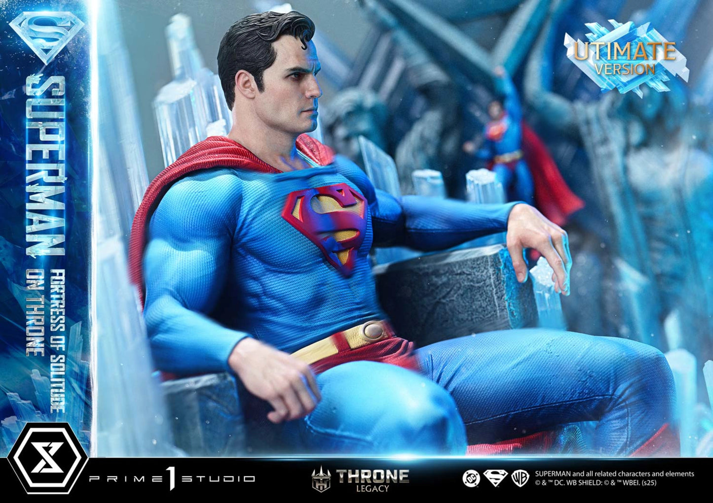 PRIME 1 STUDIO DC SUPERMAN FORTRESS OF SOLITUDE ON THRONE 1/4 SCALE(PRE-ORDER)