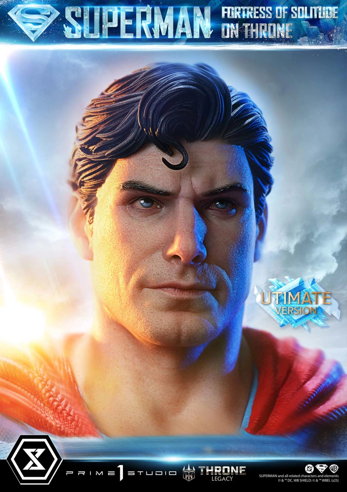 PRIME 1 STUDIO DC SUPERMAN FORTRESS OF SOLITUDE ON THRONE 1/4 SCALE(PRE-ORDER)