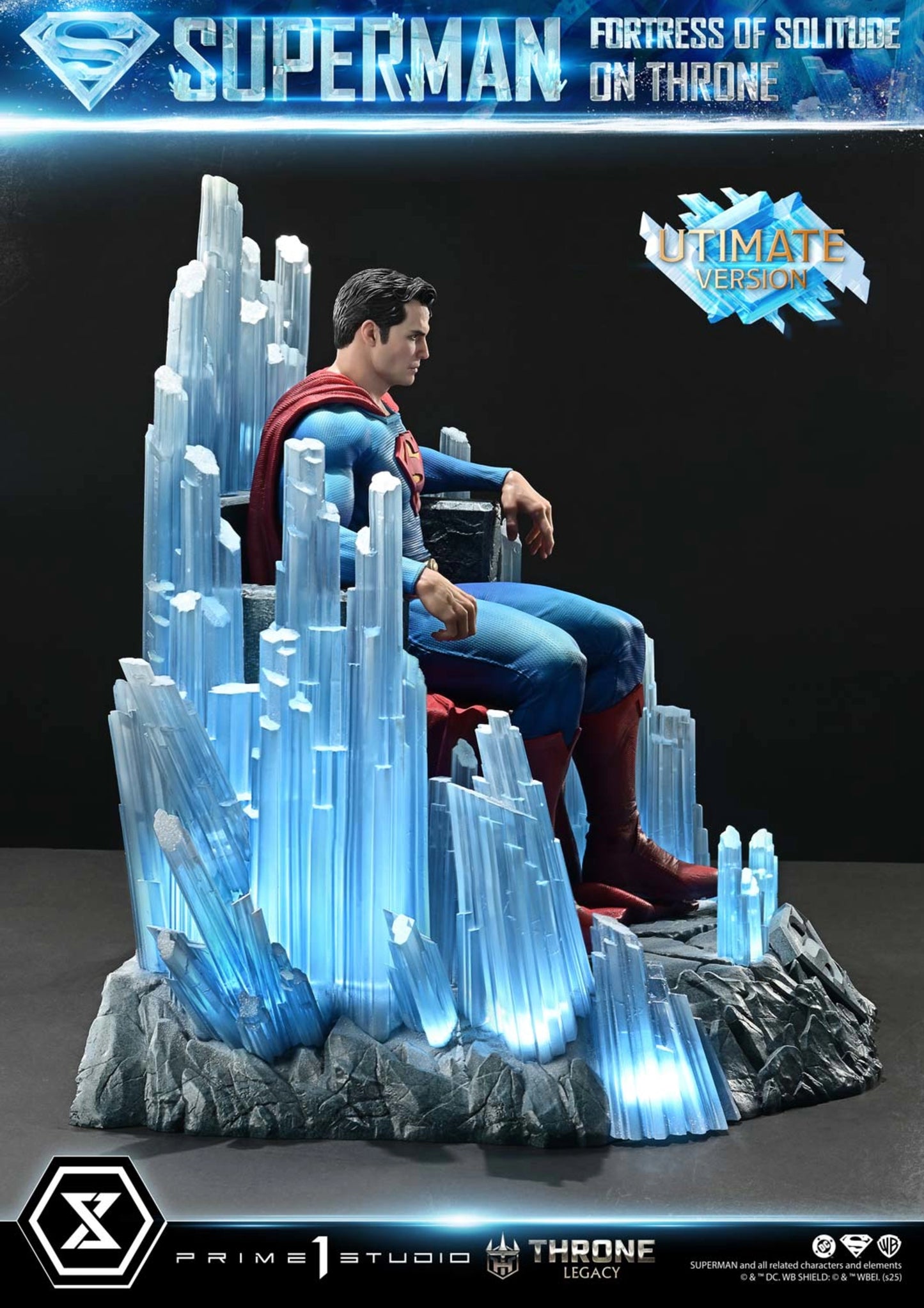 PRIME 1 STUDIO DC SUPERMAN FORTRESS OF SOLITUDE ON THRONE 1/4 SCALE(PRE-ORDER)