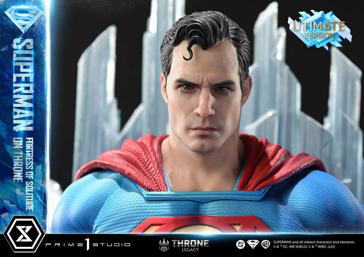 PRIME 1 STUDIO DC SUPERMAN FORTRESS OF SOLITUDE ON THRONE 1/4 SCALE(PRE-ORDER)