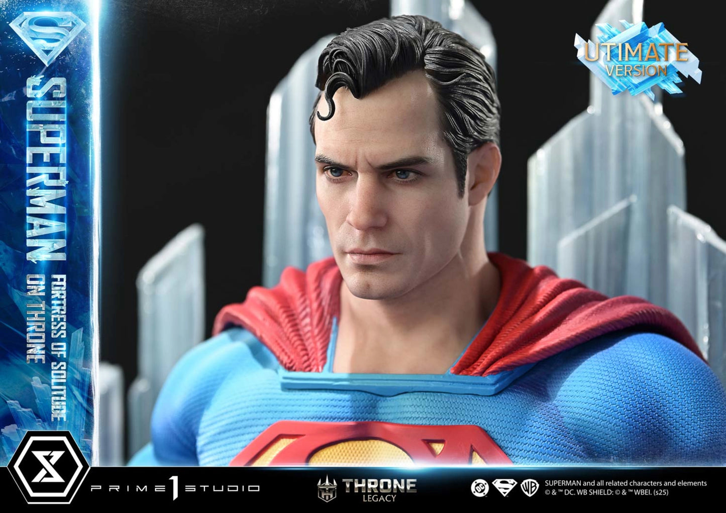 PRIME 1 STUDIO DC SUPERMAN FORTRESS OF SOLITUDE ON THRONE 1/4 SCALE(PRE-ORDER)