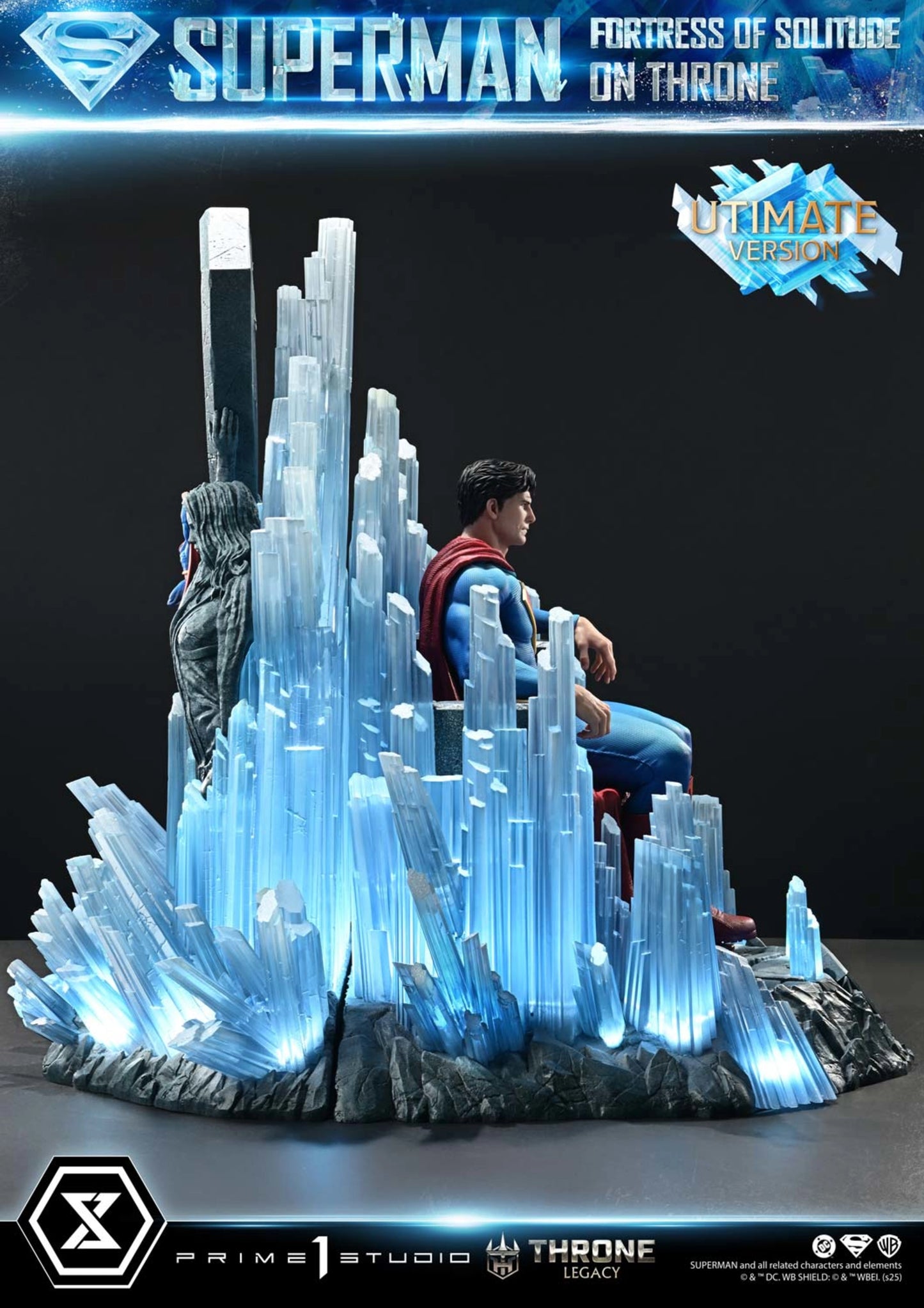 PRIME 1 STUDIO DC SUPERMAN FORTRESS OF SOLITUDE ON THRONE 1/4 SCALE(PRE-ORDER)