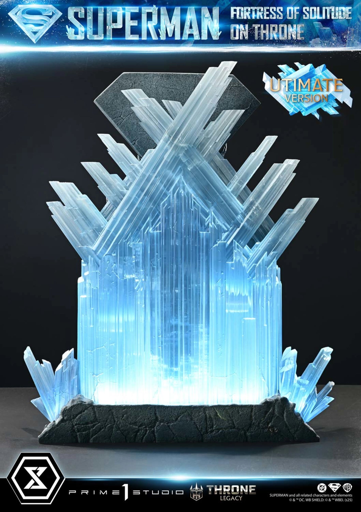PRIME 1 STUDIO DC SUPERMAN FORTRESS OF SOLITUDE ON THRONE 1/4 SCALE(PRE-ORDER)