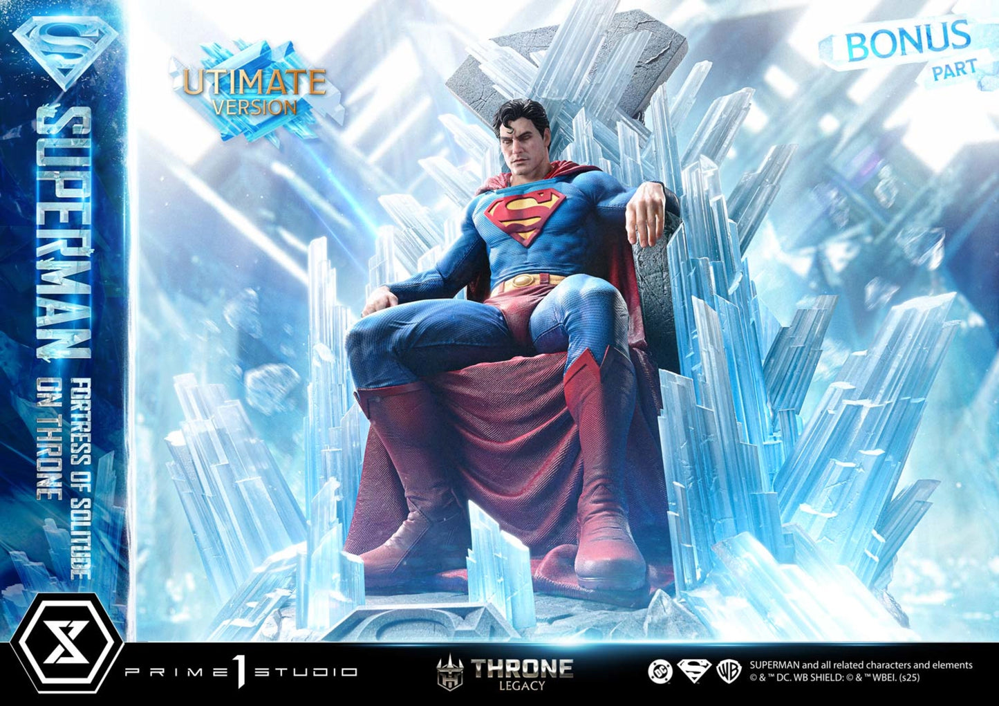 PRIME 1 STUDIO DC SUPERMAN FORTRESS OF SOLITUDE ON THRONE 1/4 SCALE(PRE-ORDER)