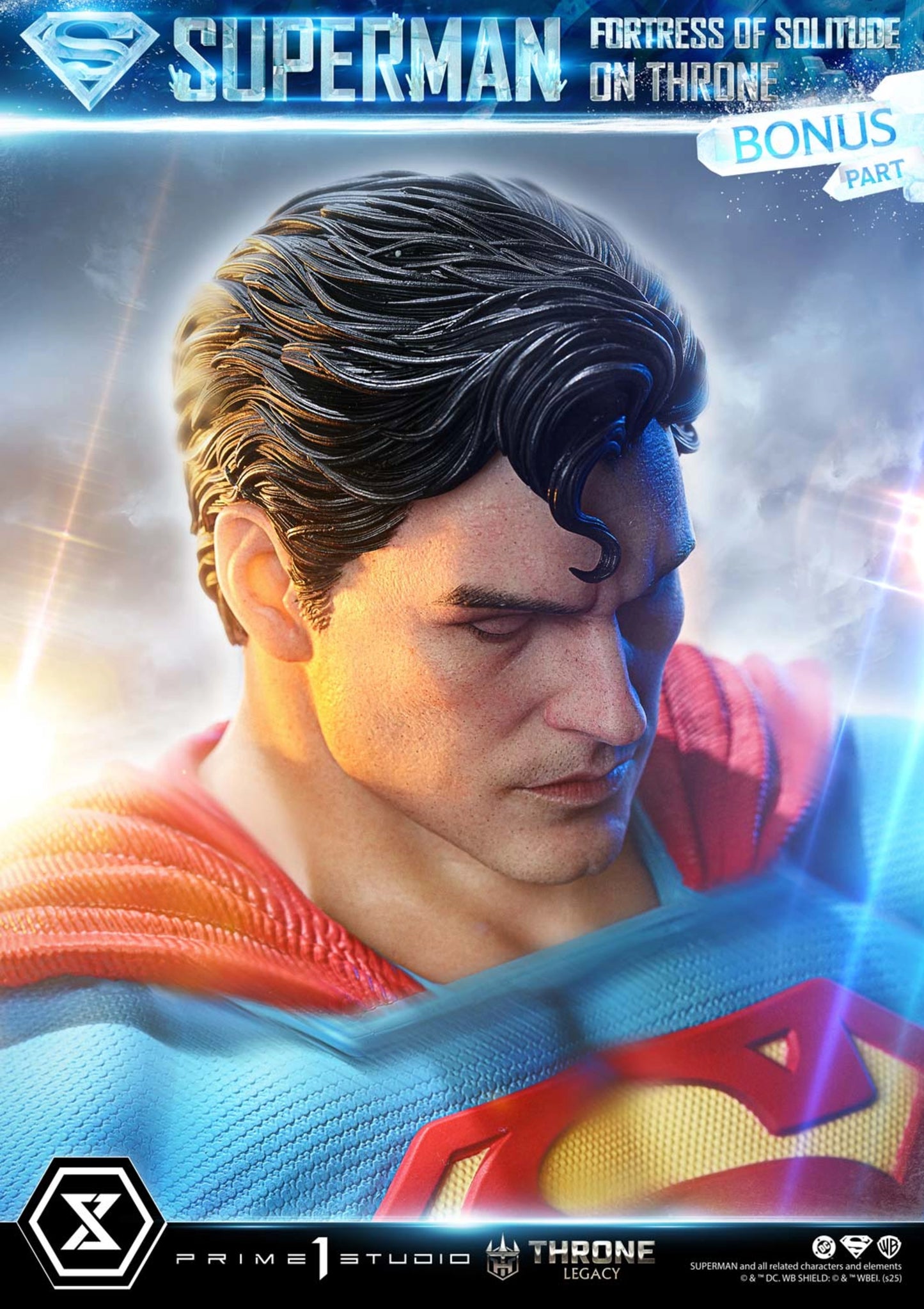 PRIME 1 STUDIO DC SUPERMAN FORTRESS OF SOLITUDE ON THRONE 1/4 SCALE(PRE-ORDER)
