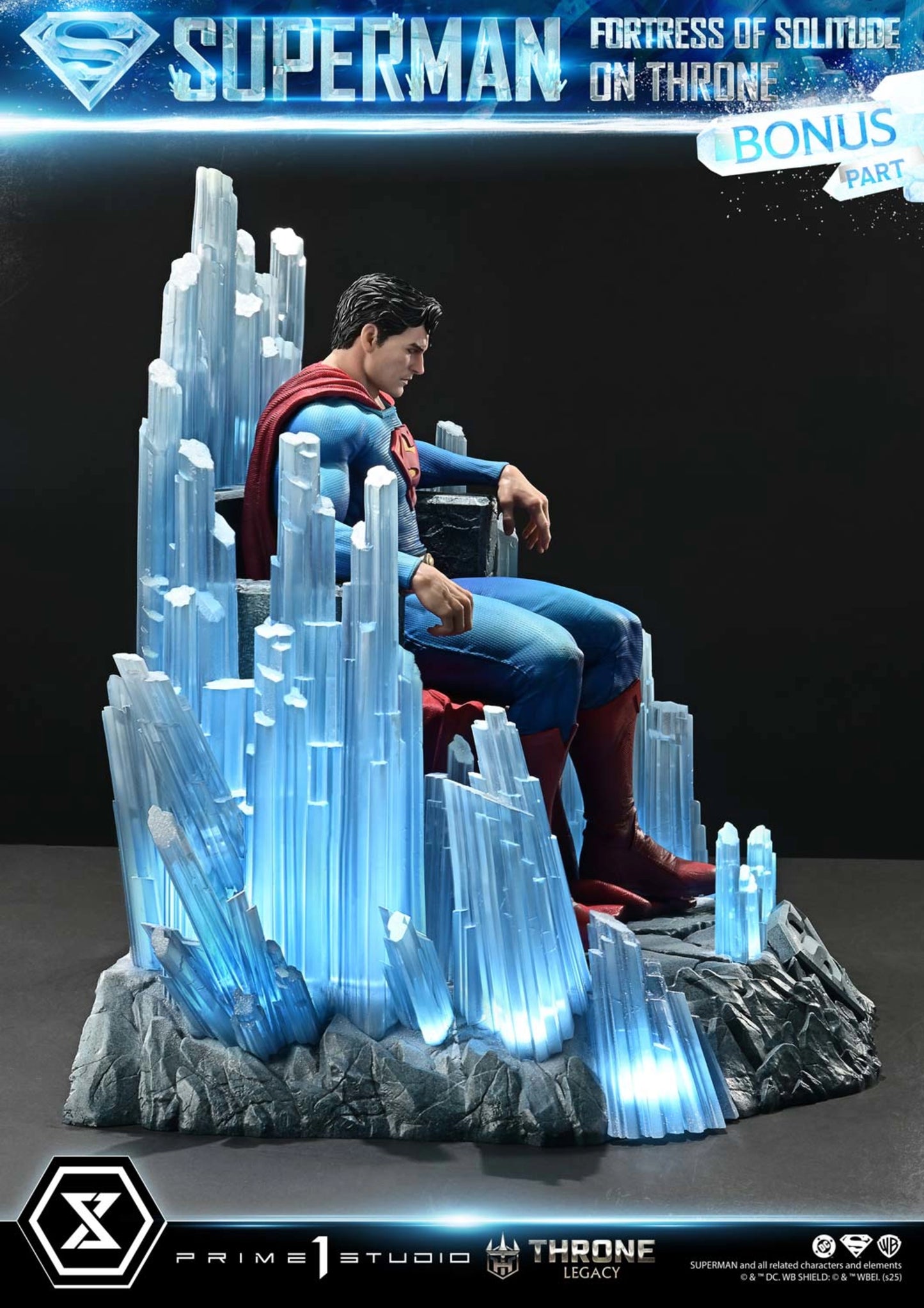 PRIME 1 STUDIO DC SUPERMAN FORTRESS OF SOLITUDE ON THRONE 1/4 SCALE(PRE-ORDER)
