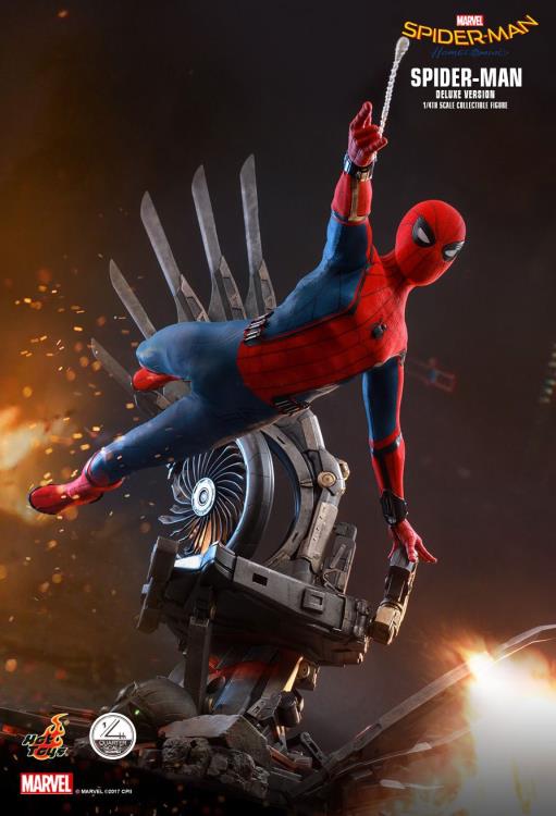 HOT TOYS SPIDERMAN: HOMECOMING SPIDERMAN (DELUXE VERSION) 1/4 QS015 - Anotoys Collectibles