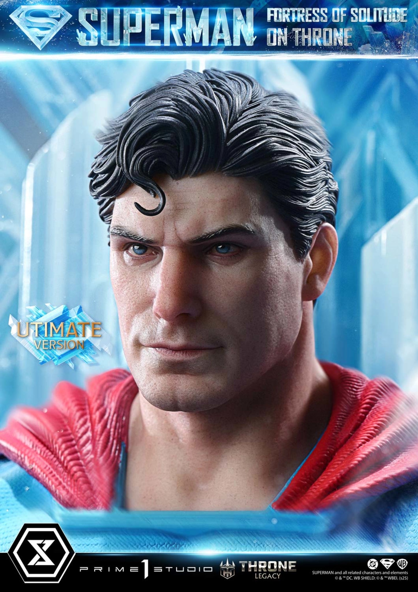 PRIME 1 STUDIO DC SUPERMAN FORTRESS OF SOLITUDE ON THRONE 1/4 SCALE(PRE-ORDER)