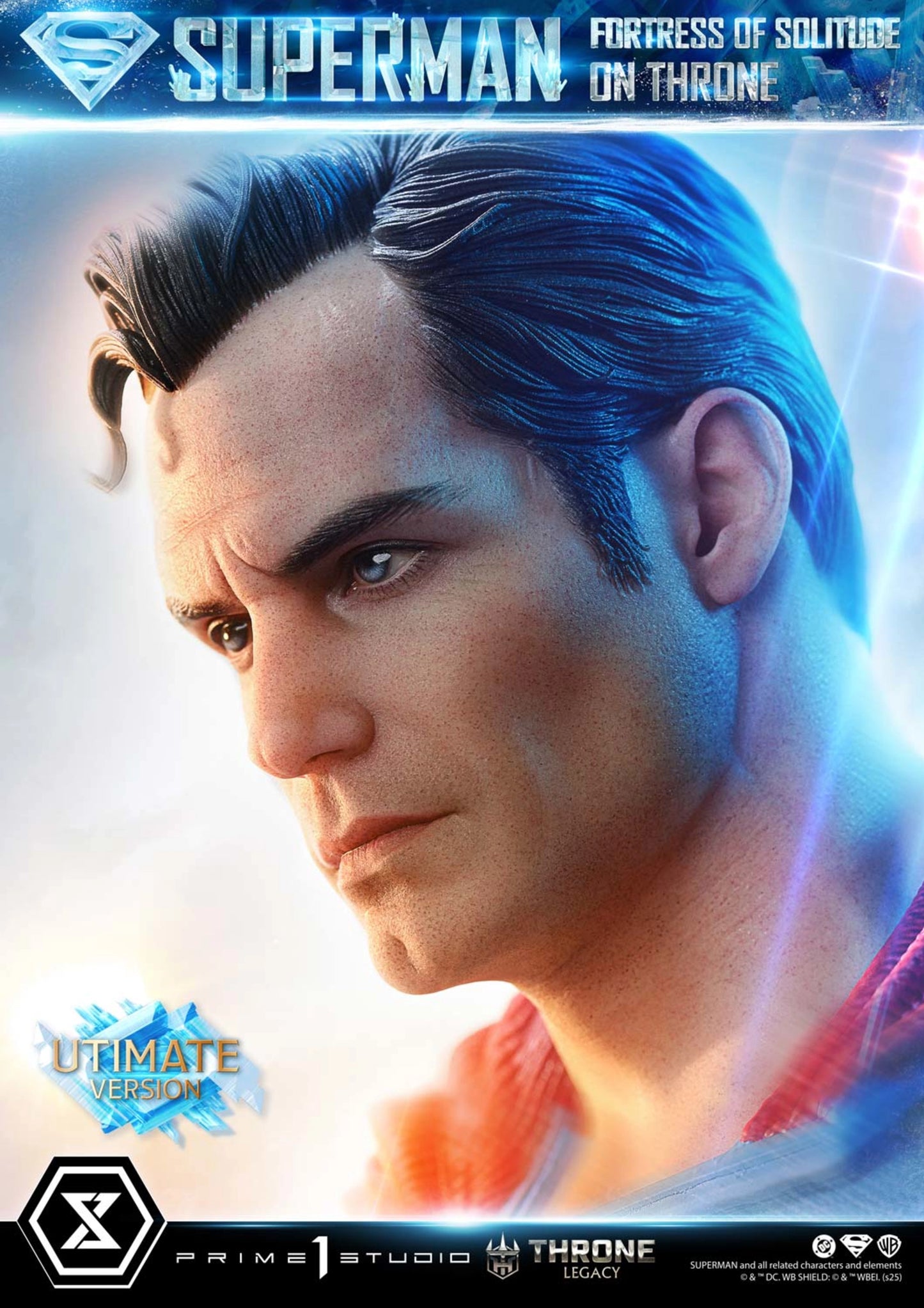 PRIME 1 STUDIO DC SUPERMAN FORTRESS OF SOLITUDE ON THRONE 1/4 SCALE(PRE-ORDER)