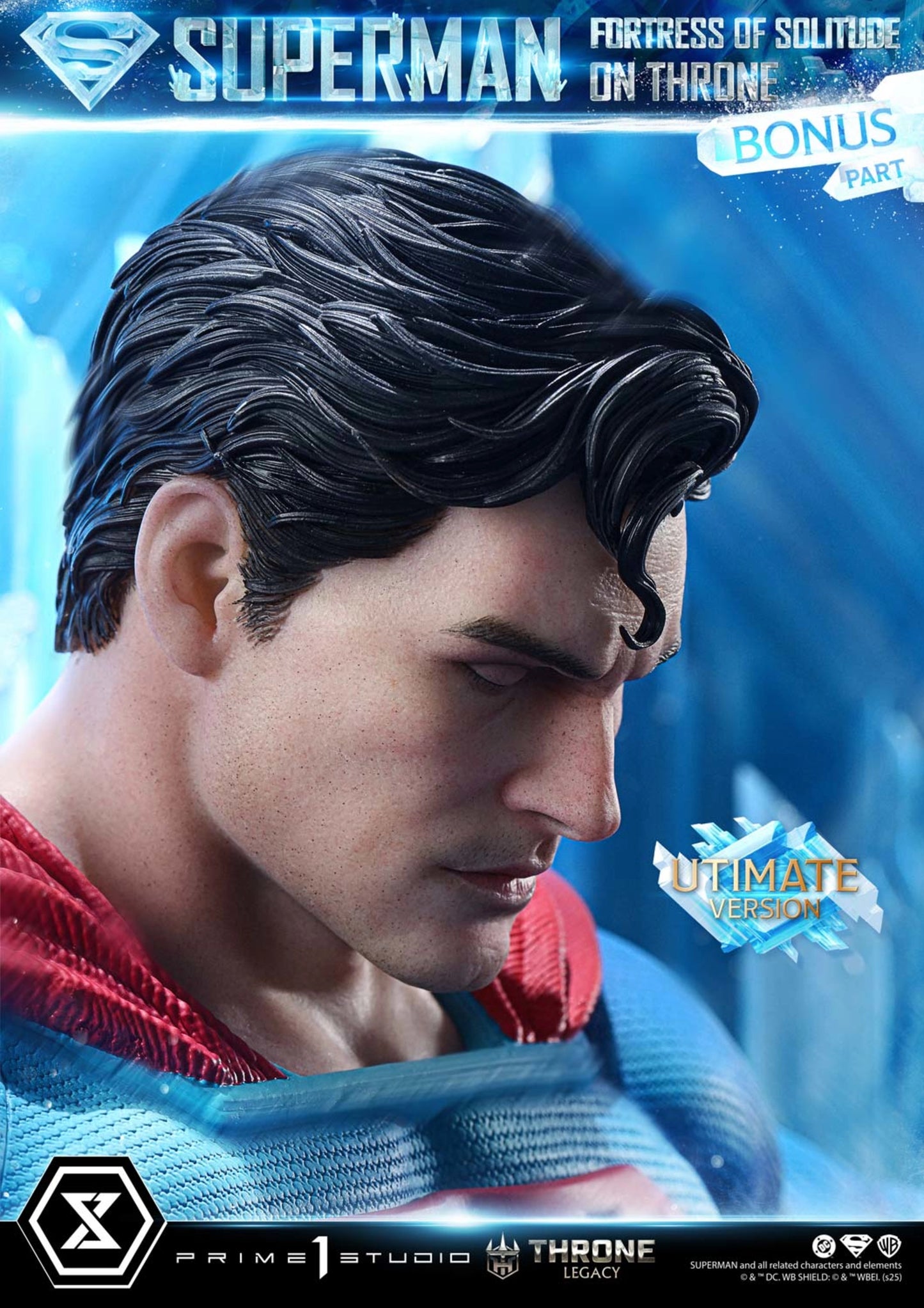 PRIME 1 STUDIO DC SUPERMAN FORTRESS OF SOLITUDE ON THRONE 1/4 SCALE(PRE-ORDER)