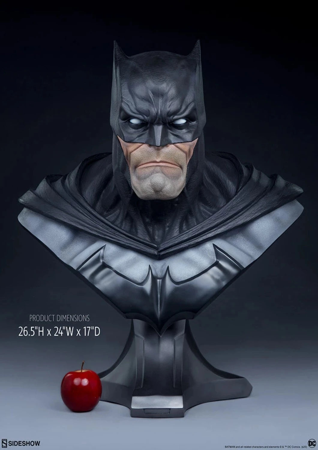 SIDESHOW DC BATMAN LIFE SIZE BUST - 400205 - Anotoys Collectibles