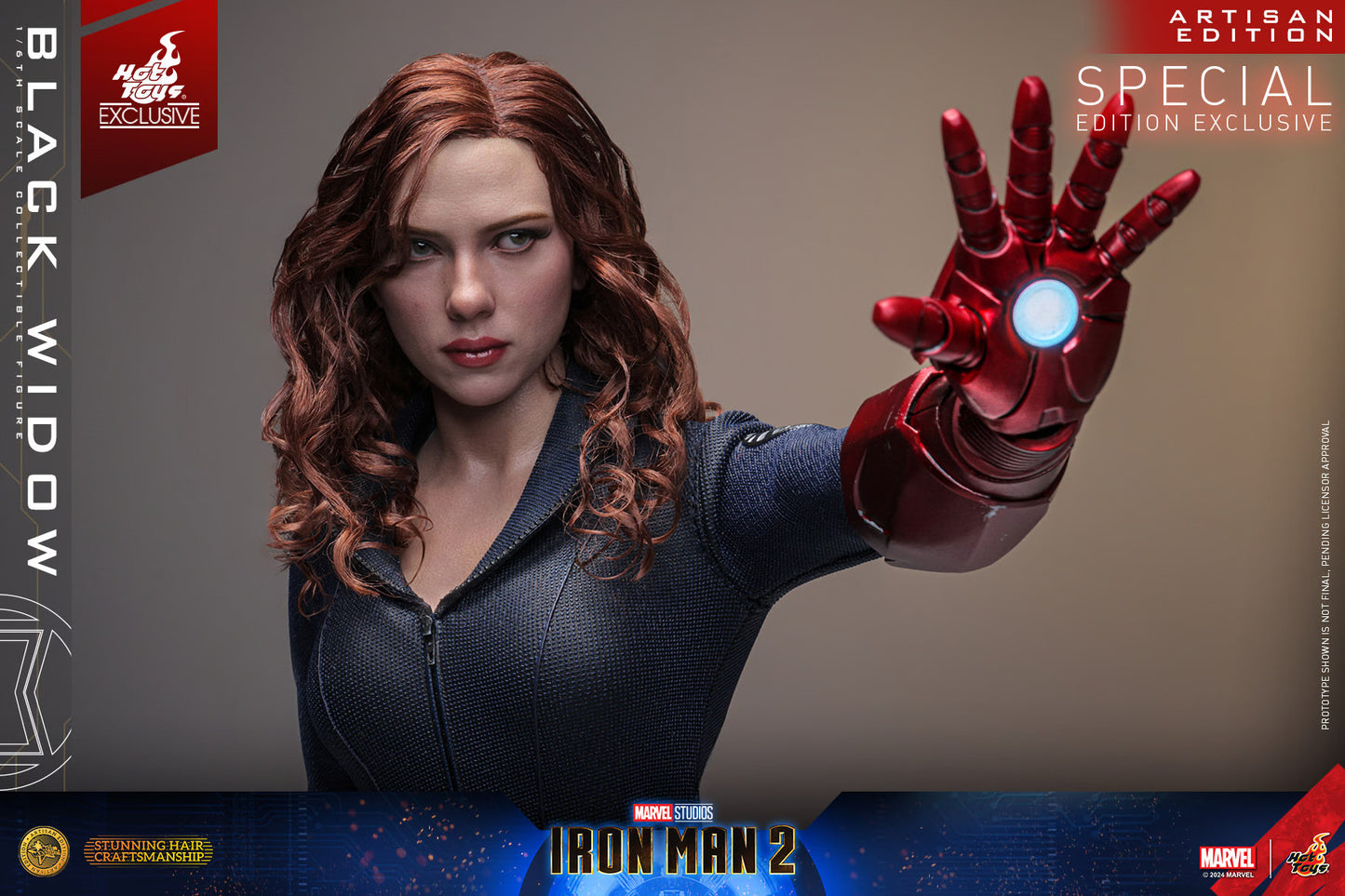 HOT TOYS MARVEL’S IRON MAN 2 - 1/6TH SCALE BLACK WIDOW (ARTISAN EDITION) (SPECIAL EDITION) - MMS757AEB - Anotoys Collectibles