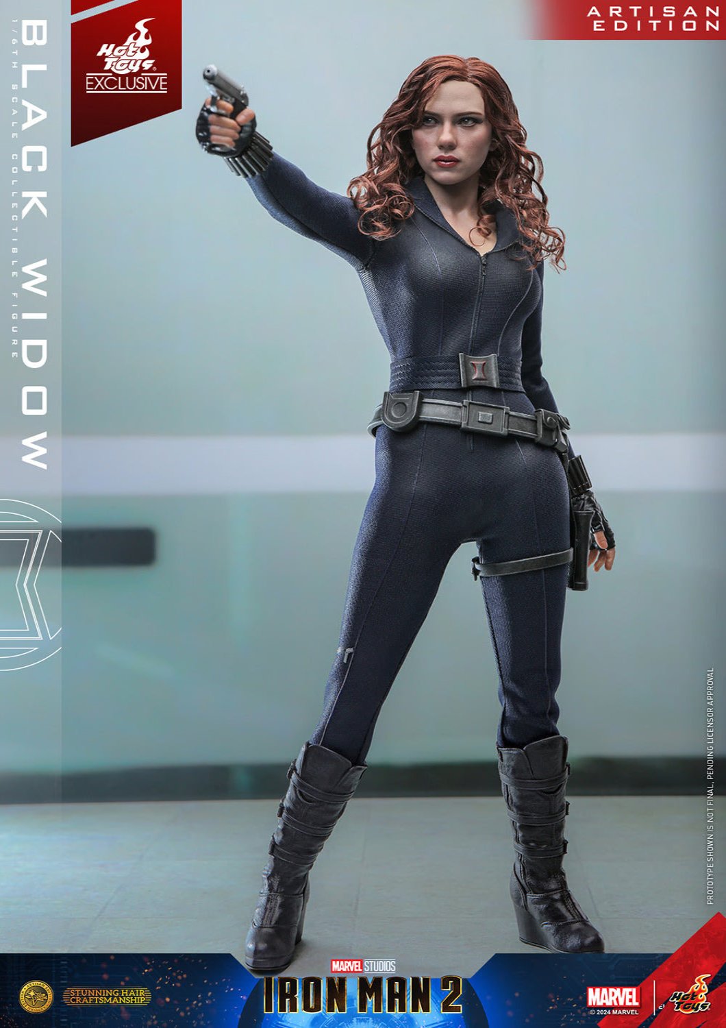 HOT TOYS MARVEL’S IRON MAN 2 - 1/6TH SCALE BLACK WIDOW (ARTISAN EDITION) (SPECIAL EDITION) - MMS757AEB - Anotoys Collectibles