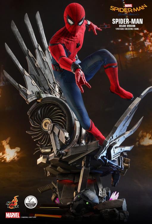 HOT TOYS SPIDERMAN: HOMECOMING SPIDERMAN (DELUXE VERSION) 1/4 QS015 - Anotoys Collectibles