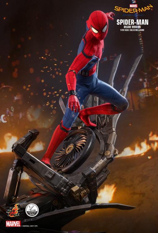 HOT TOYS SPIDERMAN: HOMECOMING SPIDERMAN (DELUXE VERSION) 1/4 QS015 - Anotoys Collectibles