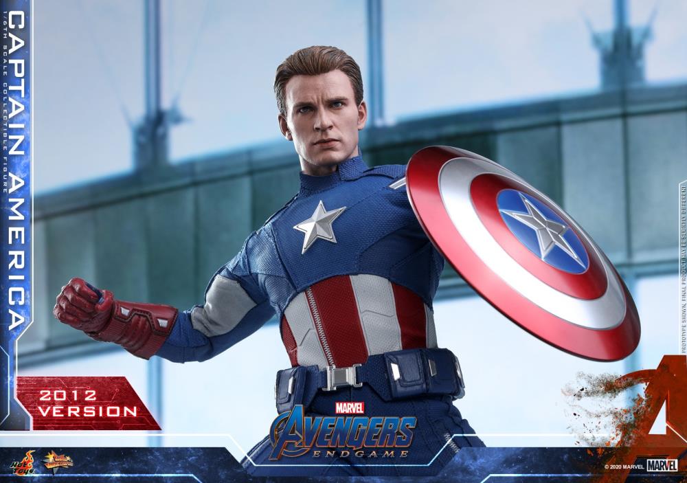 HOT TOYS AVENGERS MARVEL : ENDGAME CAPTAIN AMERICA (2012 VERSION) 1/6 MMS563 - Anotoys Collectibles