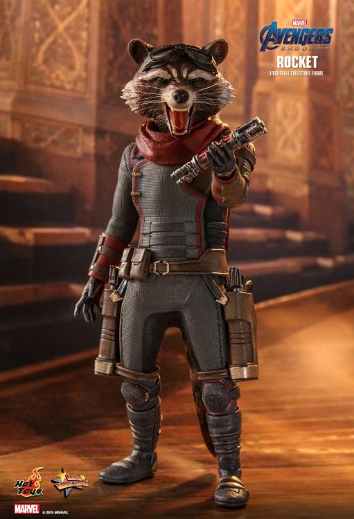 HOT TOYS MARVEL AVENGERS: ENDGAME ROCKET COLLECTIBLE FIGURE 1/6 MMS548 - Anotoys Collectibles