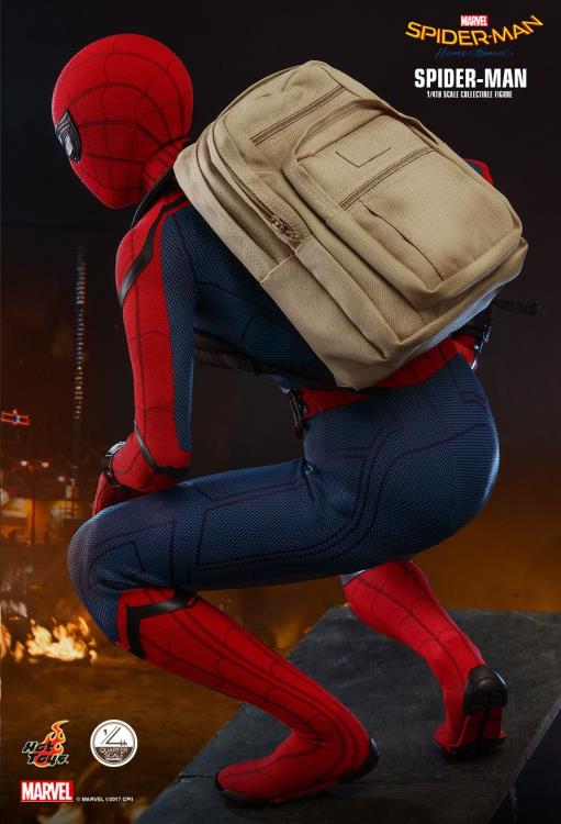 HOT TOYS SPIDERMAN: HOMECOMING SPIDERMAN (DELUXE VERSION) 1/4 QS015 - Anotoys Collectibles
