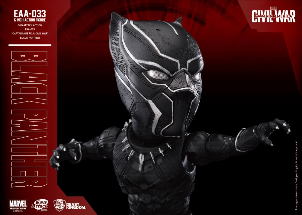 BEAST KINGDOM CIVIL WAR EGG ATTACK ACTION: BLACK PANTHER - EAA-033 - Anotoys Collectibles