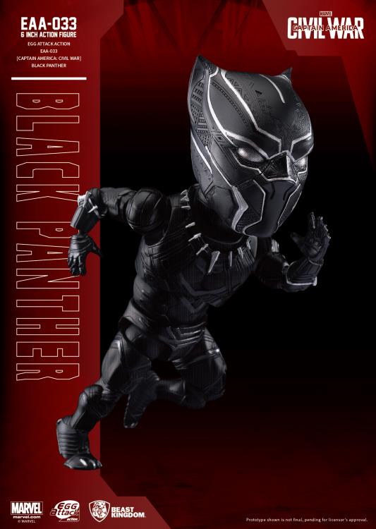 BEAST KINGDOM CIVIL WAR EGG ATTACK ACTION: BLACK PANTHER - EAA-033 - Anotoys Collectibles