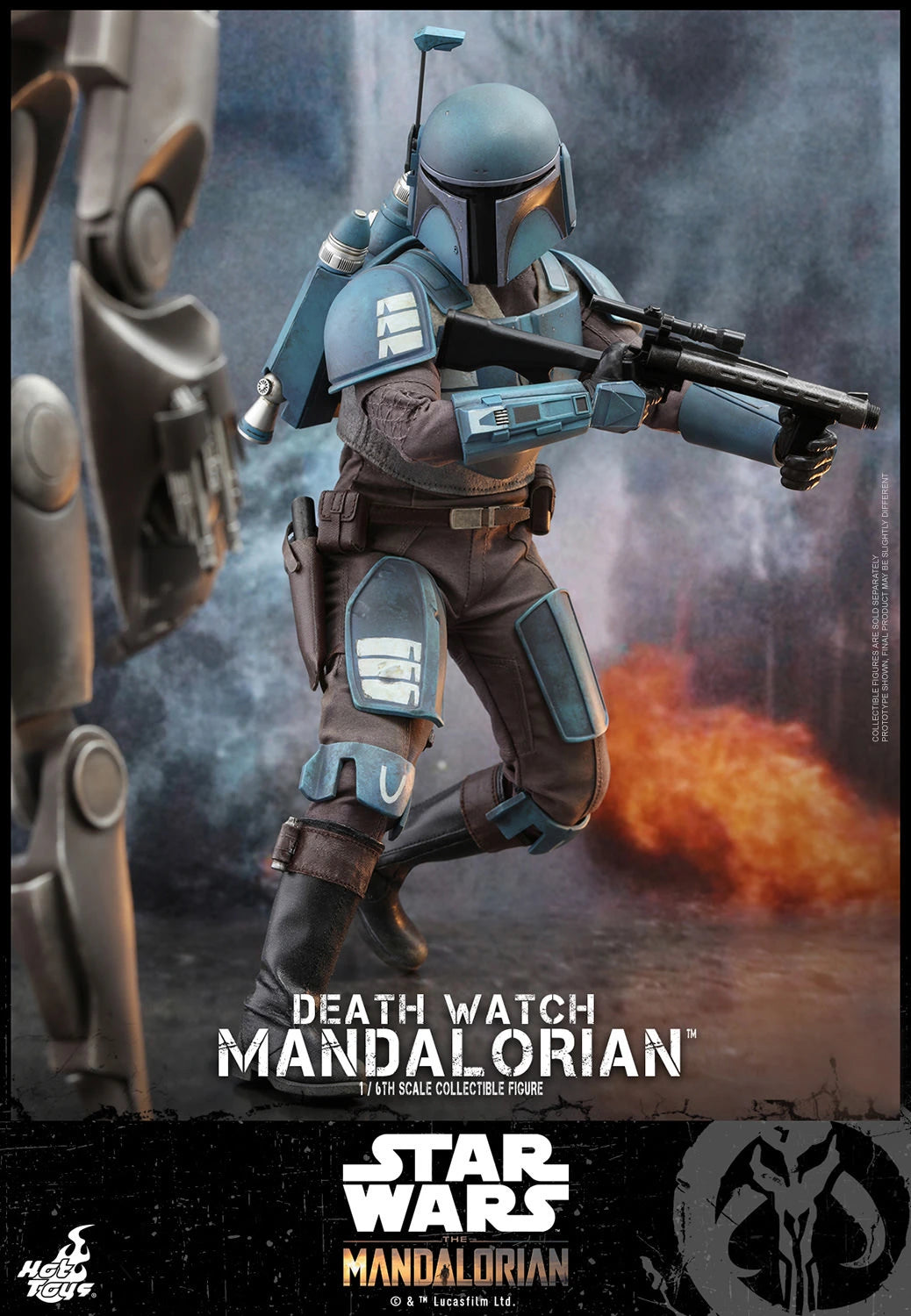 HOT TOYS STAR WARS THE MANDALORIAN DEATH WATCH MANDALORIAN 1/6 TMS026 - Anotoys Collectibles