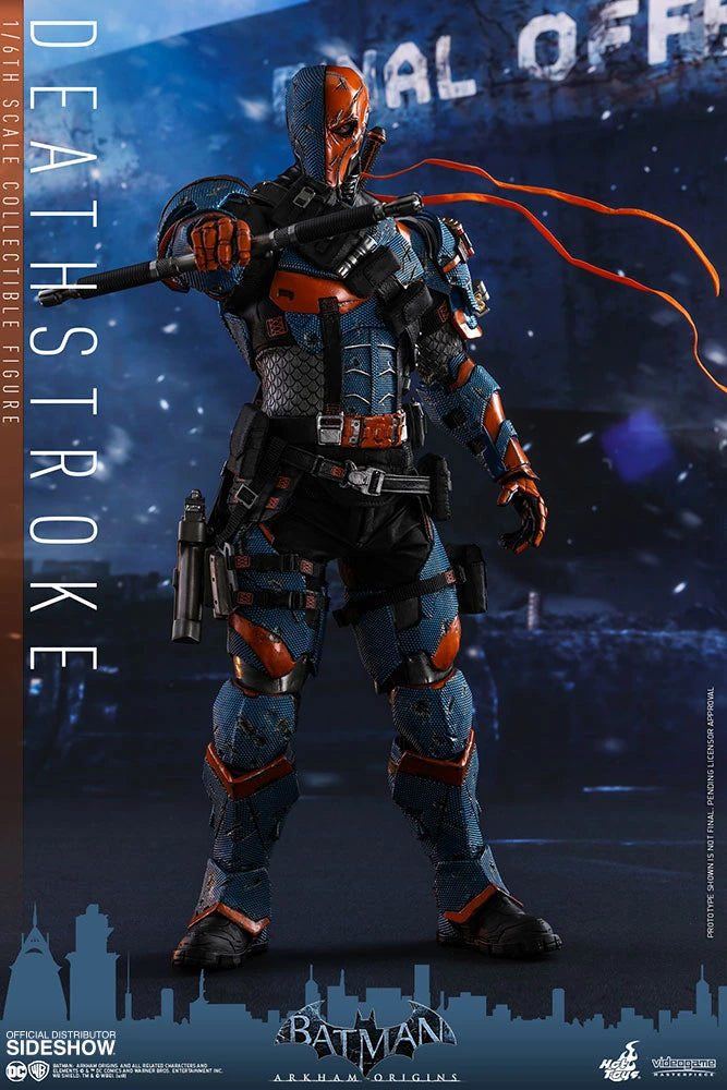 HOT TOYS DC BATMAN ARKHAM ORIGINS DEATHSTROKE COLLECTIBLE FIGURE 1/6 VGM30 - Anotoys Collectibles