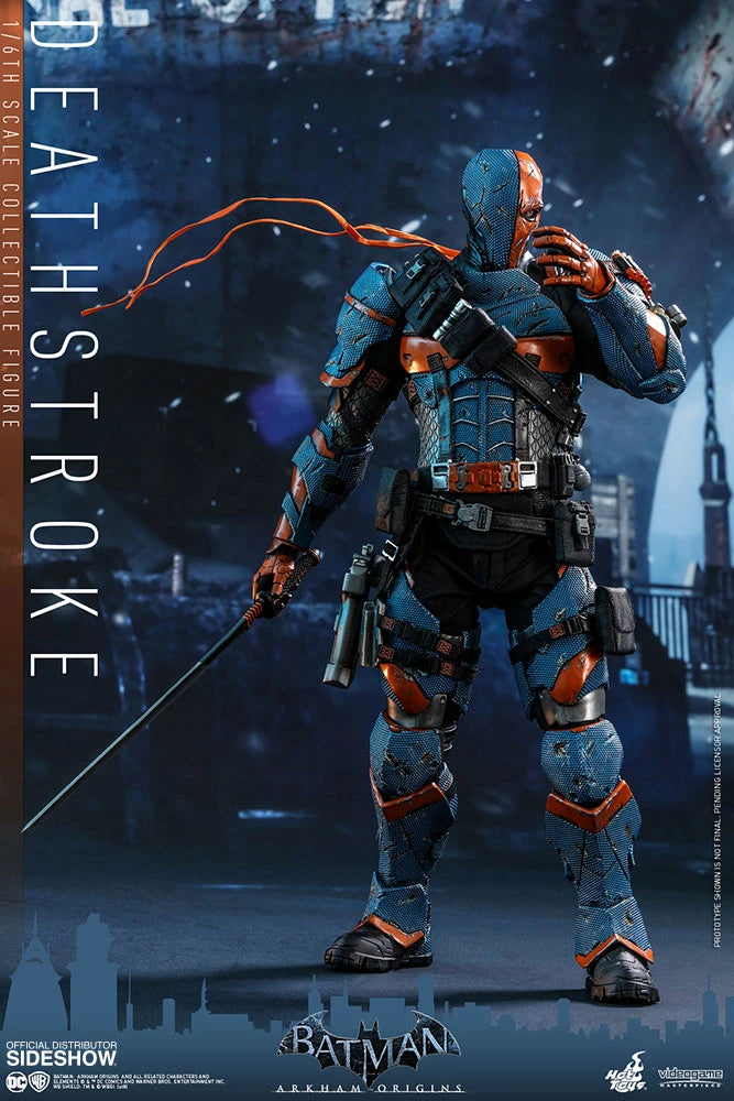 HOT TOYS DC BATMAN ARKHAM ORIGINS DEATHSTROKE COLLECTIBLE FIGURE 1/6 VGM30 - Anotoys Collectibles