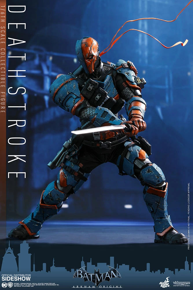 HOT TOYS DC BATMAN ARKHAM ORIGINS DEATHSTROKE COLLECTIBLE FIGURE 1/6 VGM30 - Anotoys Collectibles