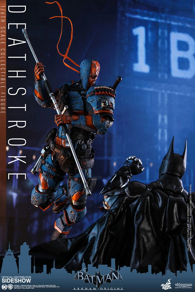 HOT TOYS DC BATMAN ARKHAM ORIGINS DEATHSTROKE COLLECTIBLE FIGURE 1/6 VGM30 - Anotoys Collectibles