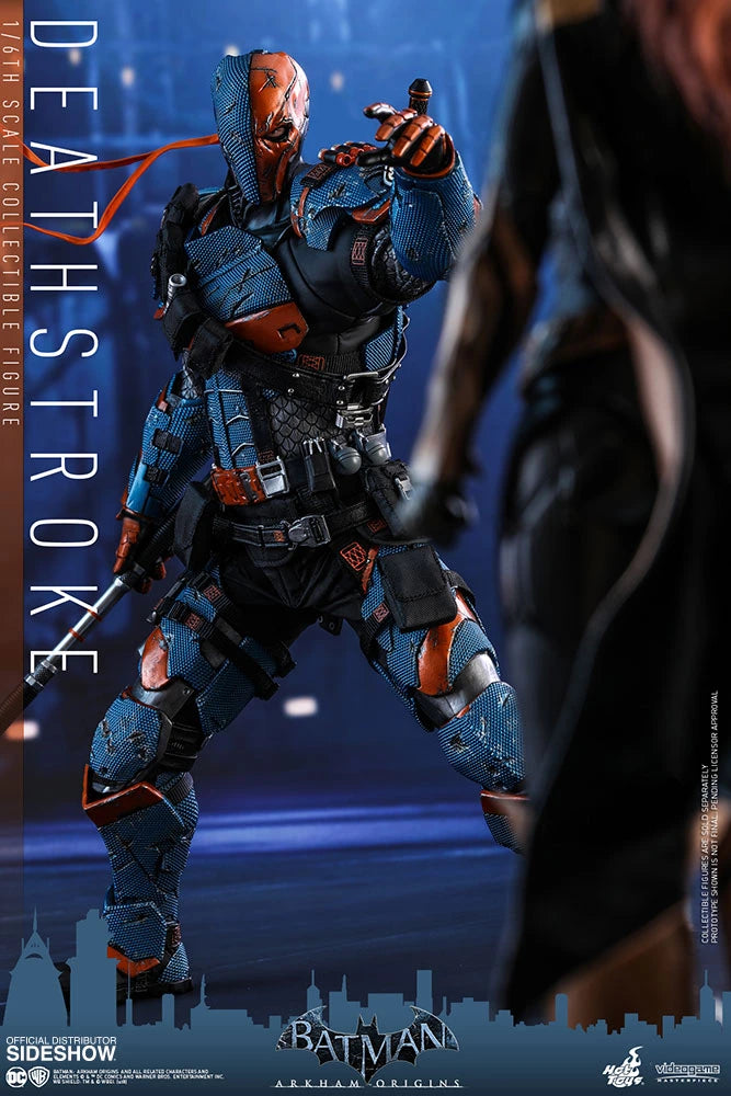 HOT TOYS DC BATMAN ARKHAM ORIGINS DEATHSTROKE COLLECTIBLE FIGURE 1/6 VGM30 - Anotoys Collectibles