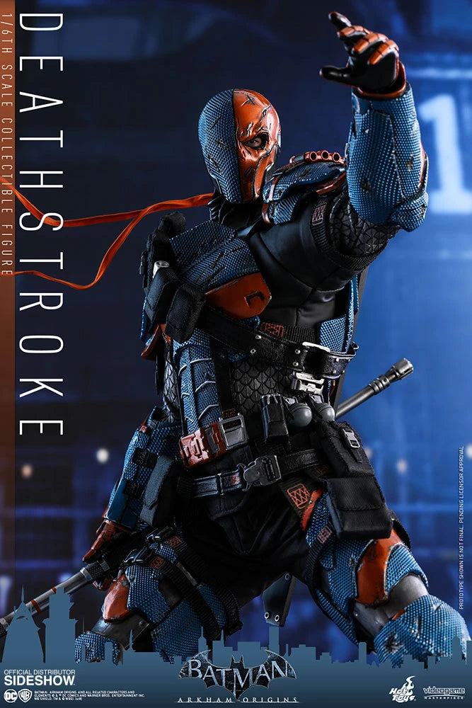 HOT TOYS DC BATMAN ARKHAM ORIGINS DEATHSTROKE COLLECTIBLE FIGURE 1/6 VGM30 - Anotoys Collectibles