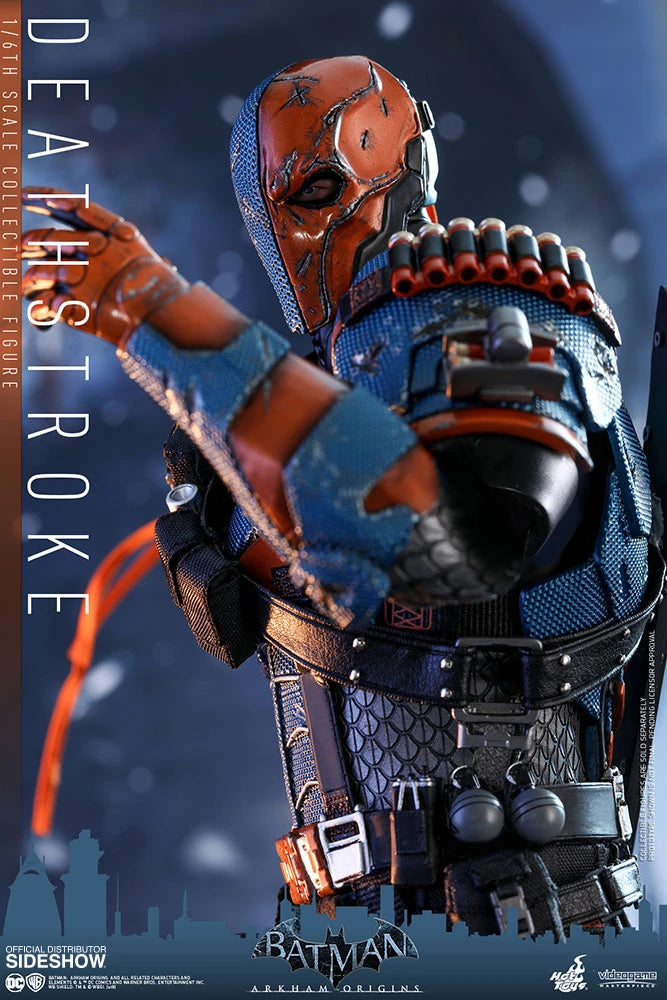 HOT TOYS DC BATMAN ARKHAM ORIGINS DEATHSTROKE COLLECTIBLE FIGURE 1/6 VGM30 - Anotoys Collectibles