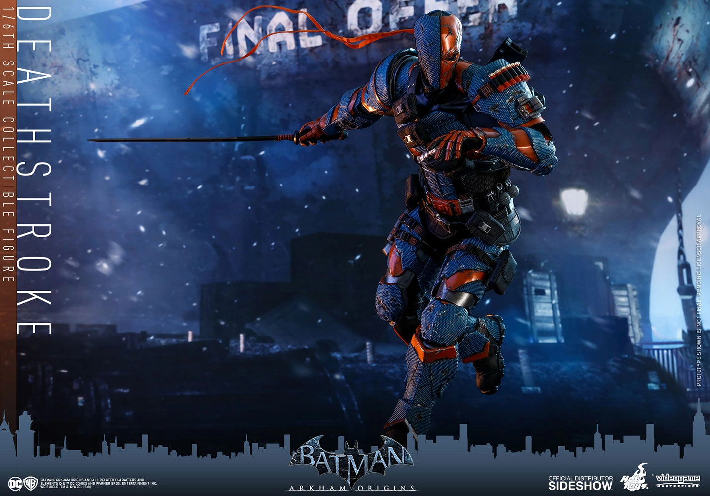 HOT TOYS DC BATMAN ARKHAM ORIGINS DEATHSTROKE COLLECTIBLE FIGURE 1/6 VGM30 - Anotoys Collectibles