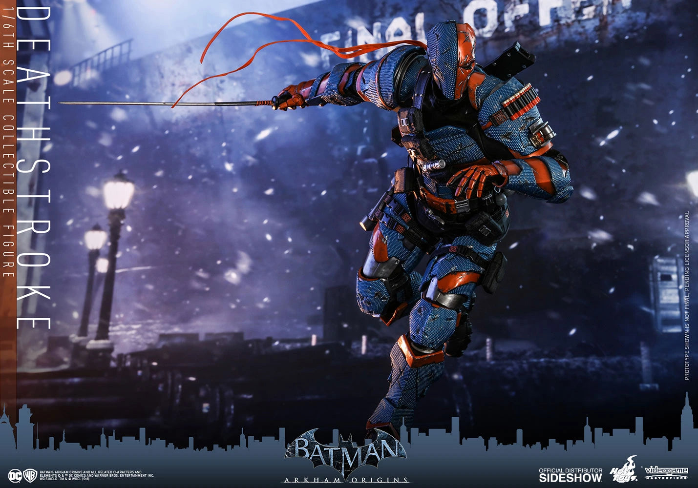 HOT TOYS DC BATMAN ARKHAM ORIGINS DEATHSTROKE COLLECTIBLE FIGURE 1/6 VGM30 - Anotoys Collectibles
