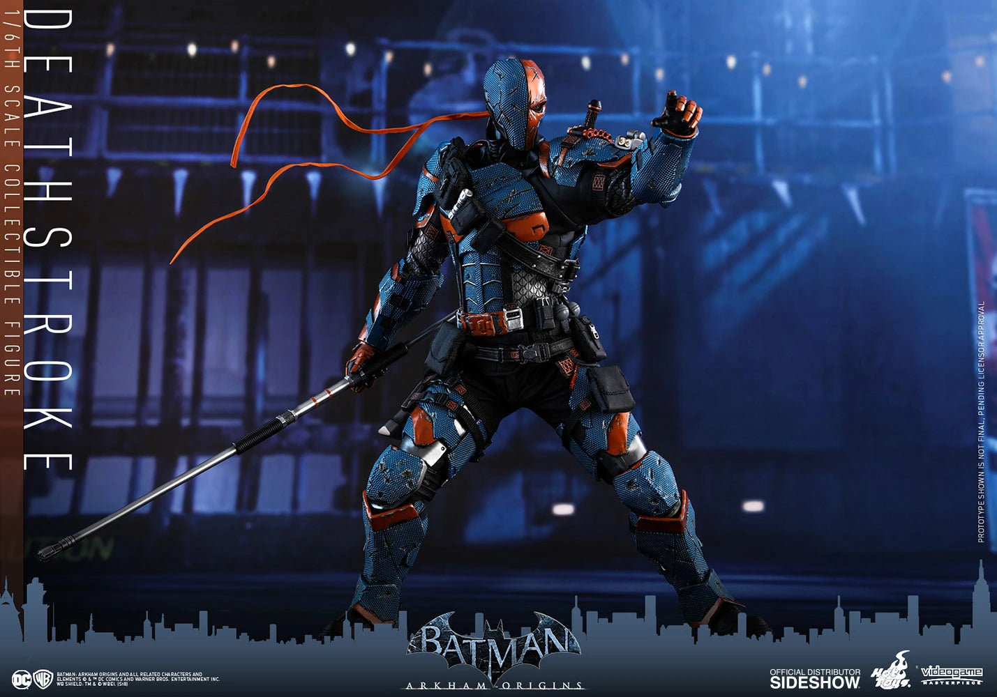 HOT TOYS DC BATMAN ARKHAM ORIGINS DEATHSTROKE COLLECTIBLE FIGURE 1/6 VGM30 - Anotoys Collectibles