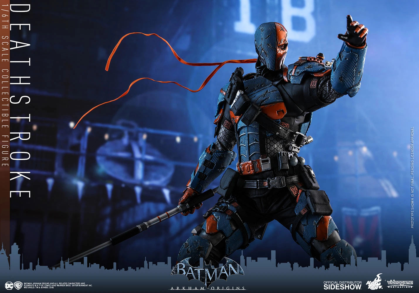 HOT TOYS DC BATMAN ARKHAM ORIGINS DEATHSTROKE COLLECTIBLE FIGURE 1/6 VGM30 - Anotoys Collectibles