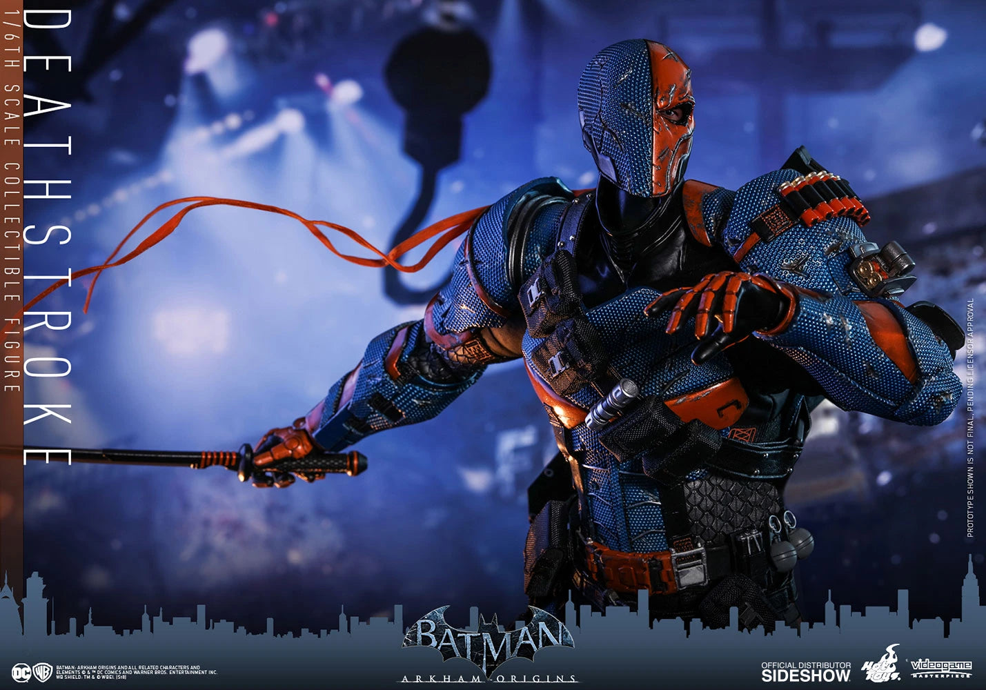 HOT TOYS DC BATMAN ARKHAM ORIGINS DEATHSTROKE COLLECTIBLE FIGURE 1/6 VGM30 - Anotoys Collectibles