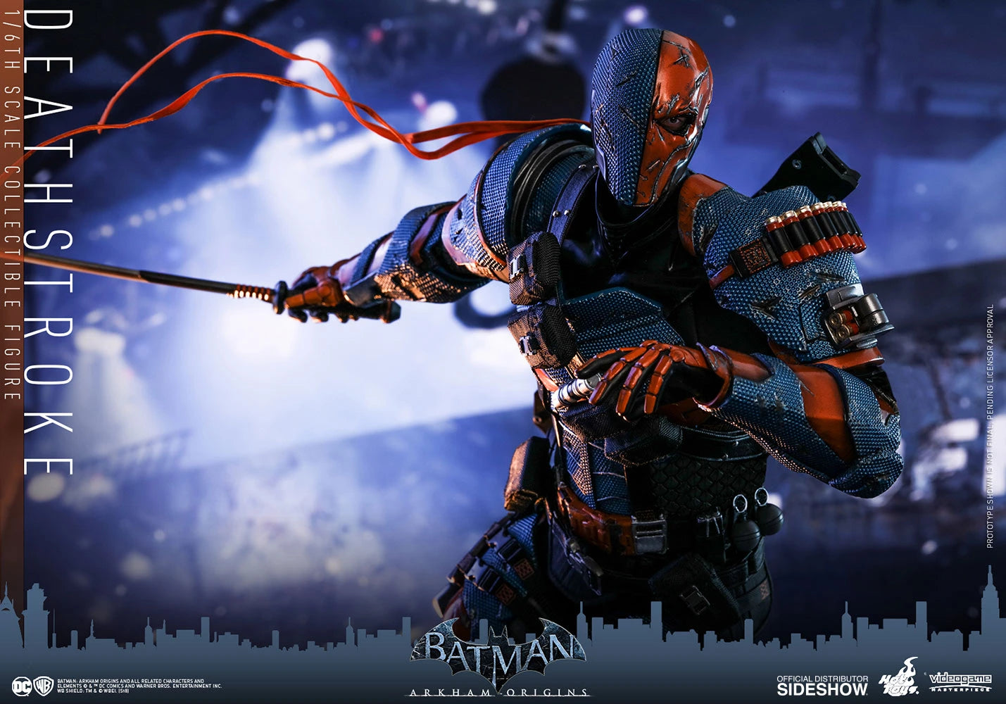 HOT TOYS DC BATMAN ARKHAM ORIGINS DEATHSTROKE COLLECTIBLE FIGURE 1/6 VGM30 - Anotoys Collectibles