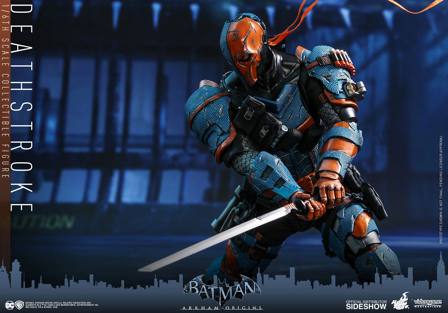 HOT TOYS DC BATMAN ARKHAM ORIGINS DEATHSTROKE COLLECTIBLE FIGURE 1/6 VGM30 - Anotoys Collectibles