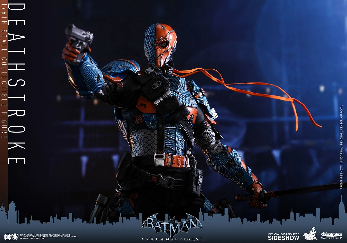HOT TOYS DC BATMAN ARKHAM ORIGINS DEATHSTROKE COLLECTIBLE FIGURE 1/6 VGM30 - Anotoys Collectibles