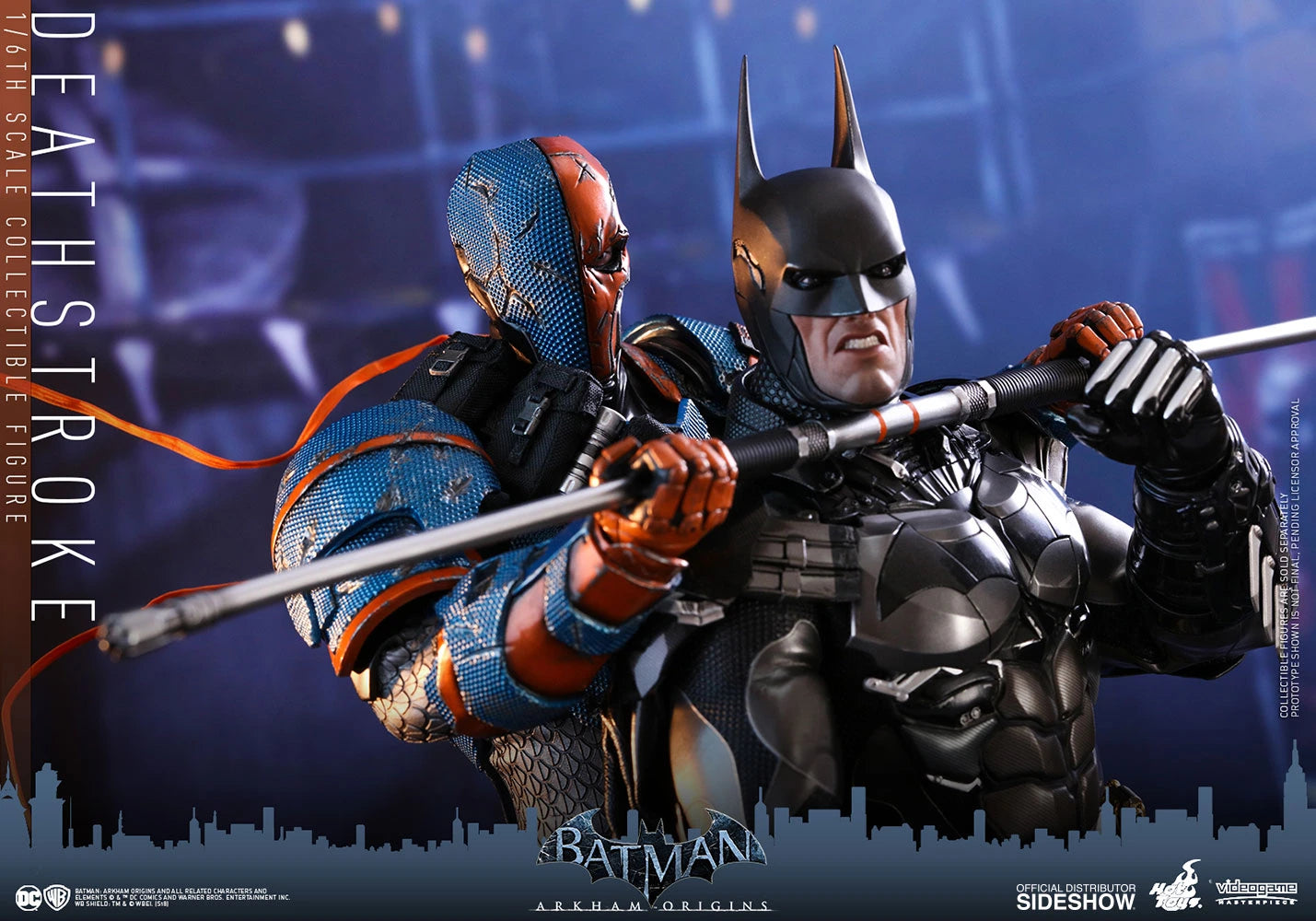 HOT TOYS DC BATMAN ARKHAM ORIGINS DEATHSTROKE COLLECTIBLE FIGURE 1/6 VGM30 - Anotoys Collectibles