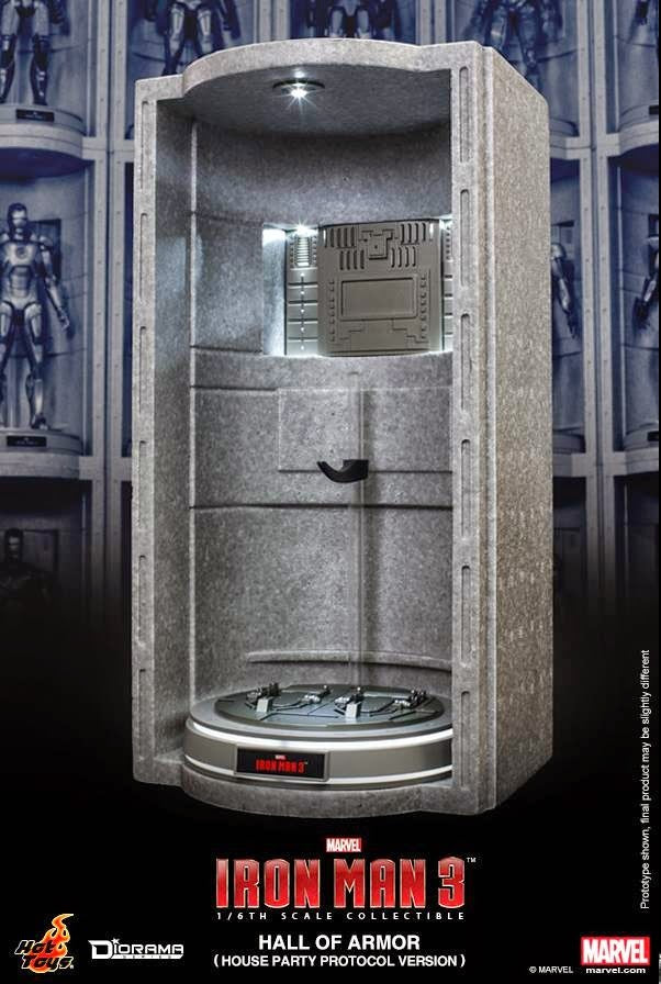 HOT TOYS IRON MAN 3 HALL OF ARMOR (HOUSE PARTY PROTOCOL VERSION) 1/6TH DS002 - Anotoys Collectibles