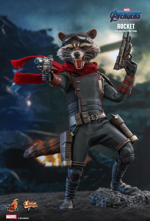 HOT TOYS MARVEL AVENGERS: ENDGAME ROCKET COLLECTIBLE FIGURE 1/6 MMS548 - Anotoys Collectibles