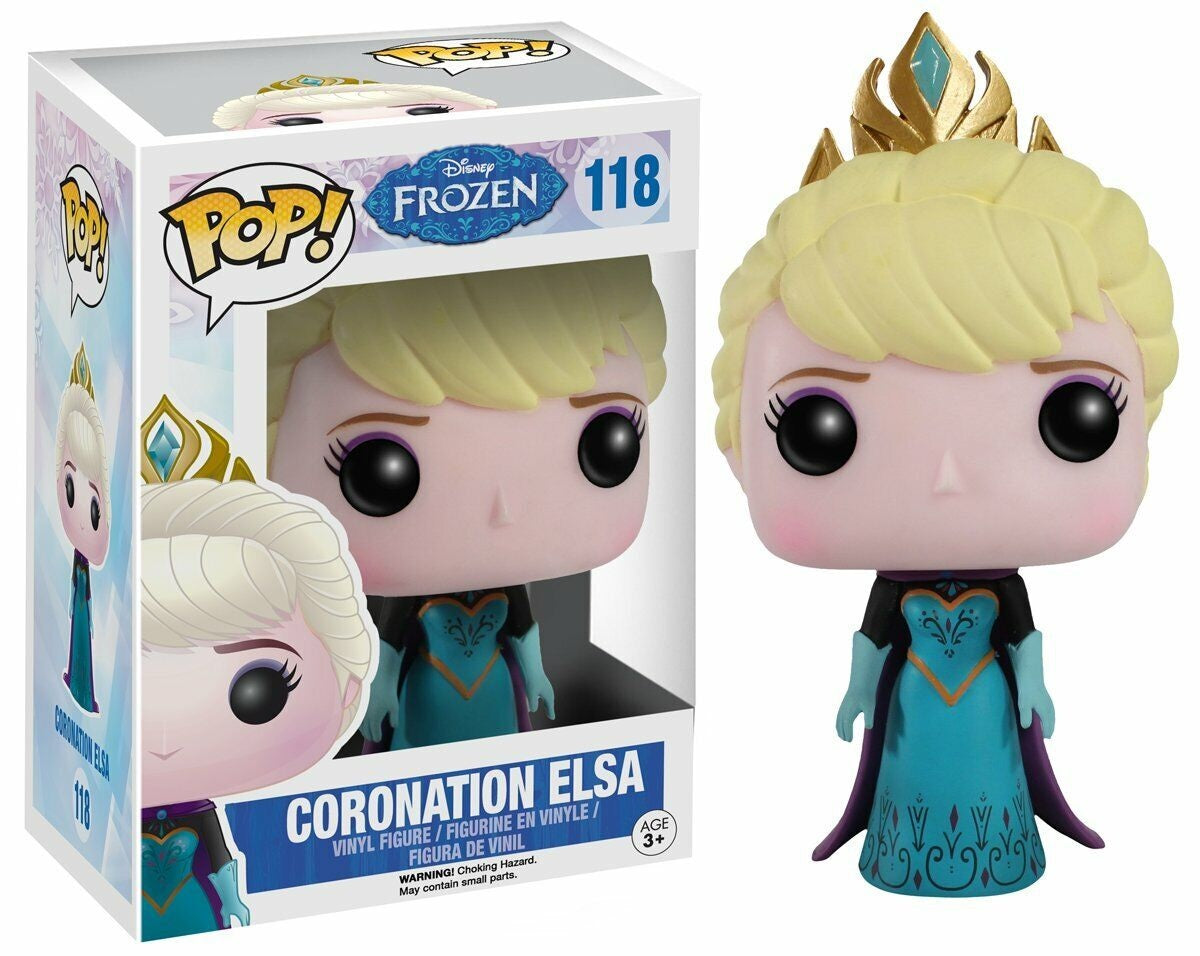 FUNKO POP! DISNEY FROZEN ELSA CORONATION #118 VINYL FIGURE - Anotoys Collectibles