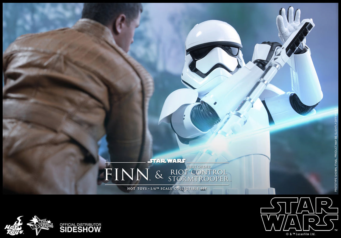 HOT TOYS STAR WARS EPISODE VII THE FORCE AWAKENS FINN AND STORM TROOPER 1/6 SCALE - MMS346 - Anotoys Collectibles