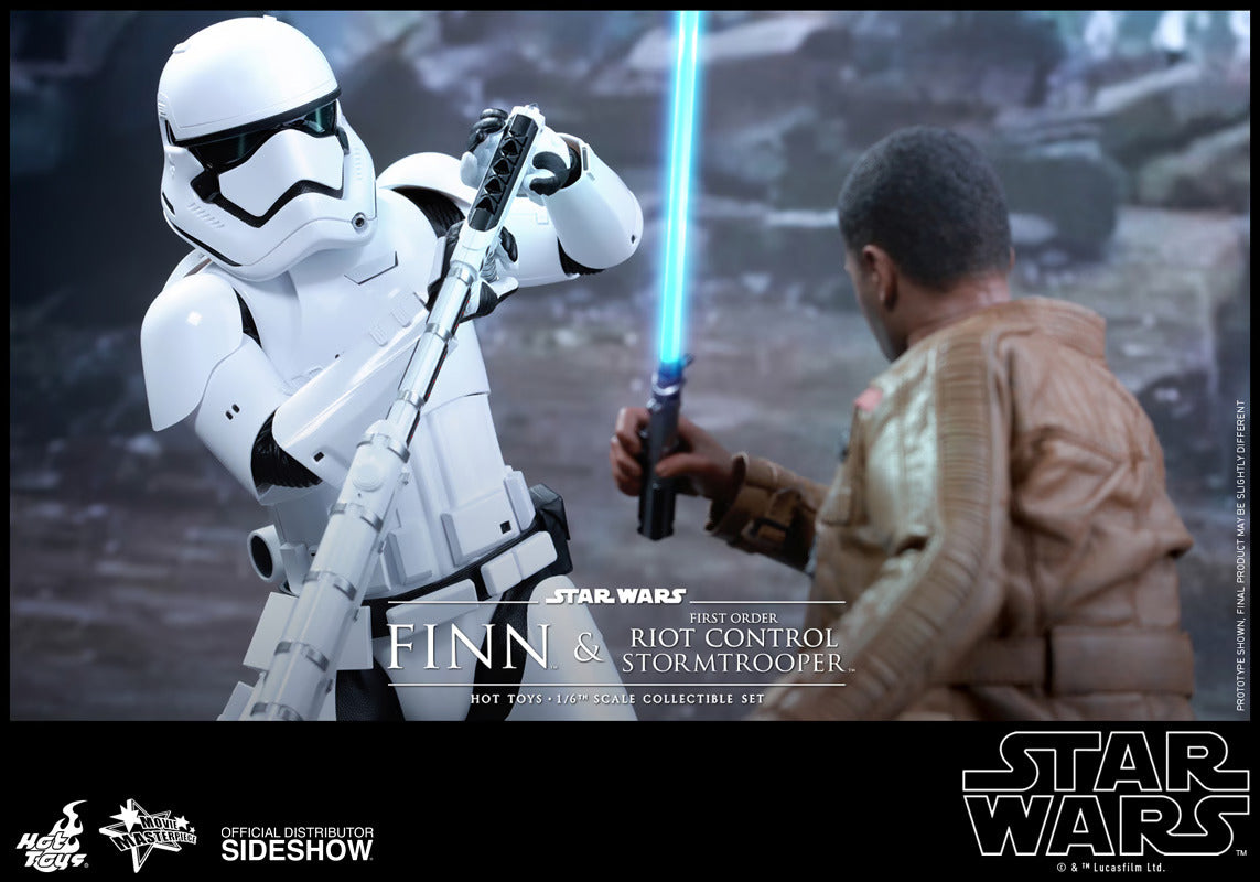 HOT TOYS STAR WARS EPISODE VII THE FORCE AWAKENS FINN AND STORM TROOPER 1/6 SCALE - MMS346 - Anotoys Collectibles