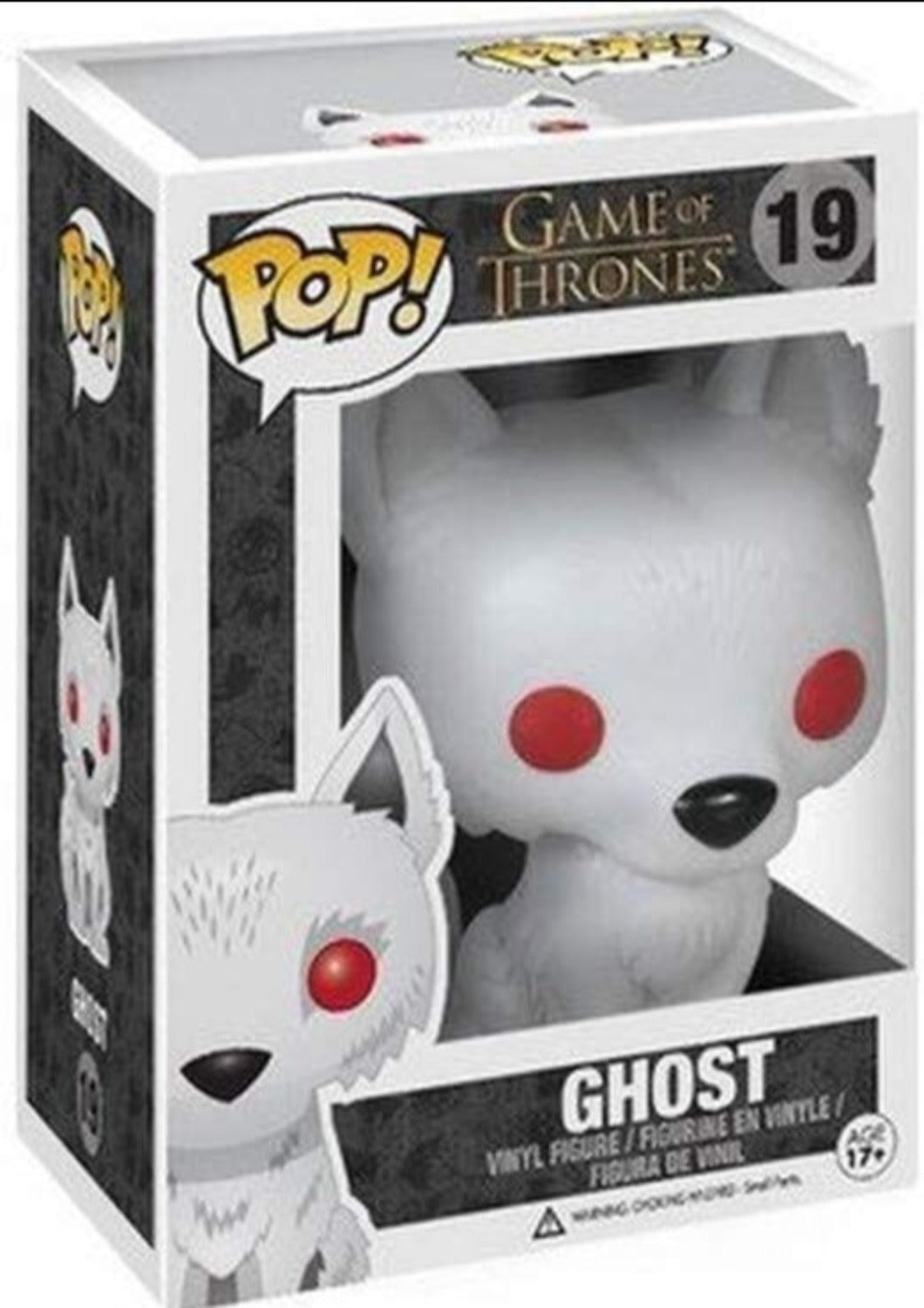 FUNKO POP! GAME OF THRONES GHOST DIREWOLF VINYL FIGURE 19 - Anotoys Collectibles
