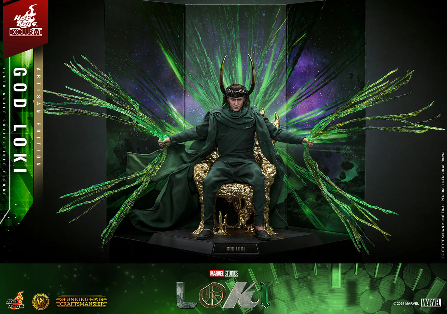 HOT TOYS MARVEL'S 1/6TH SCALE GOD LOKI COLLECTIBLE FIGURE (ARTISAN EDITION) - DX41AE - Anotoys Collectibles